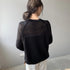 Loose Micro-Openwork Round Neck Pullover